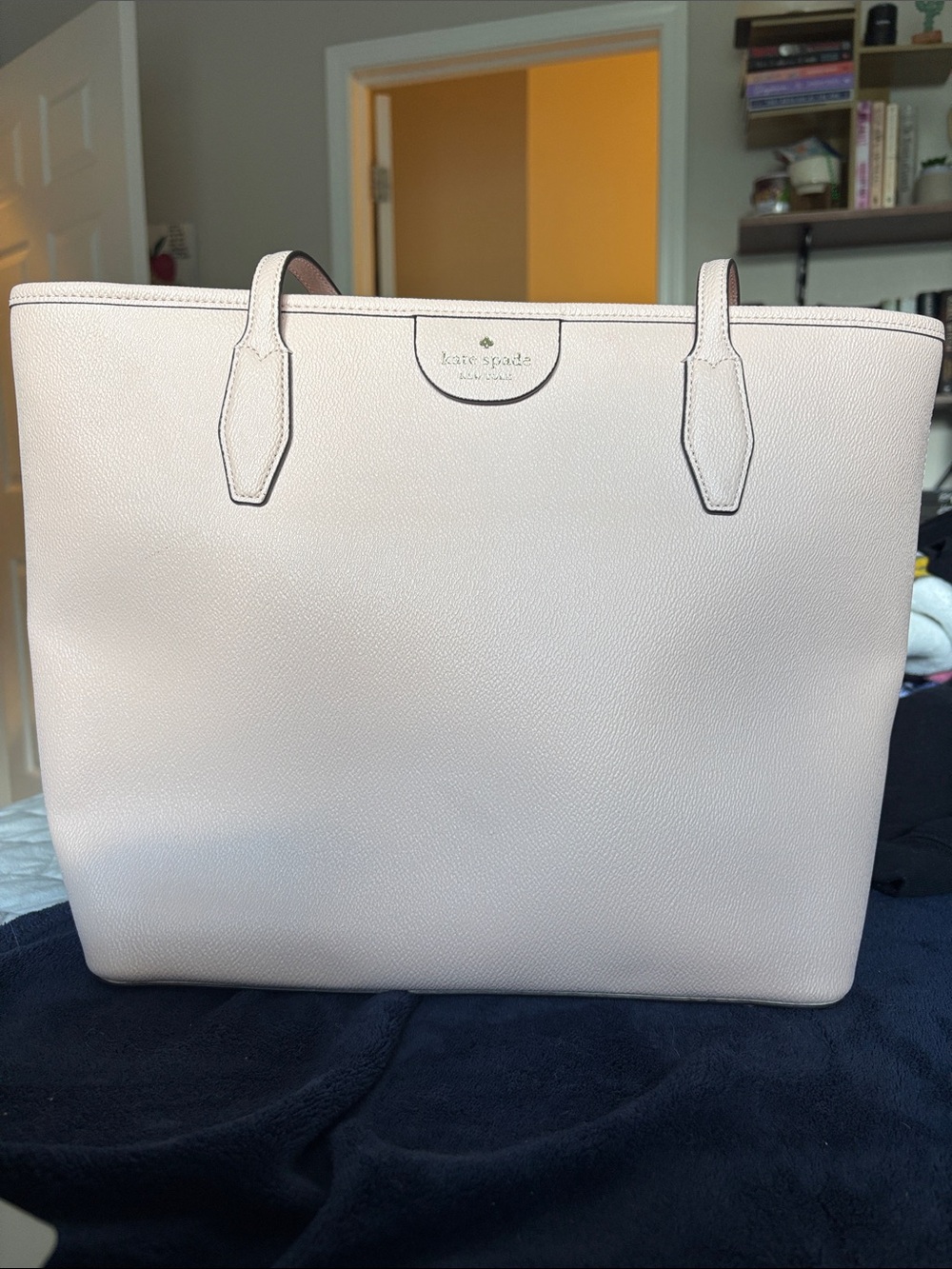 kate spade Pale Pink Pebbled Leather Tote
